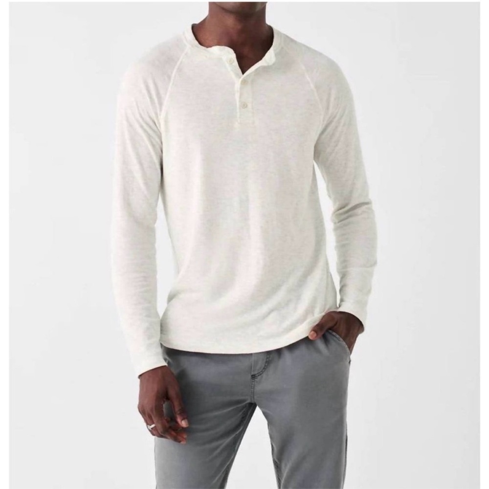 Faherty Cloud Cotton Long Sleeve Henley XXL
